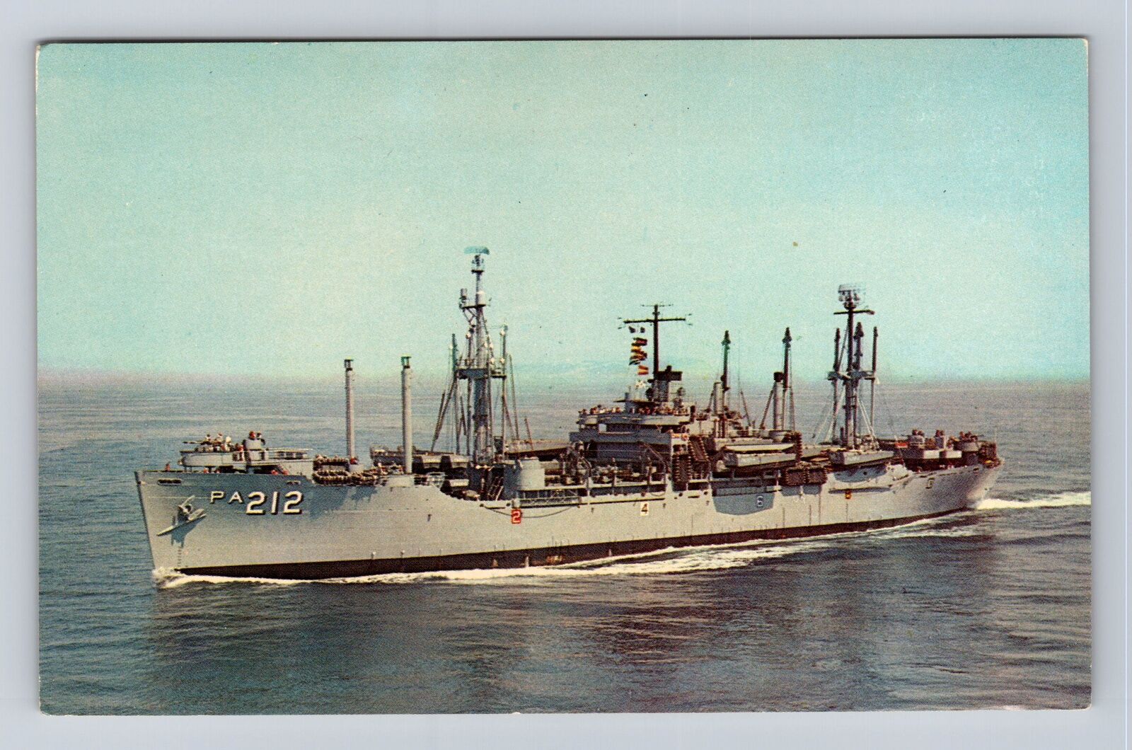 USS Montrose APA-212, Amphibious Attack, US Navy, Military, Vintage Postcard