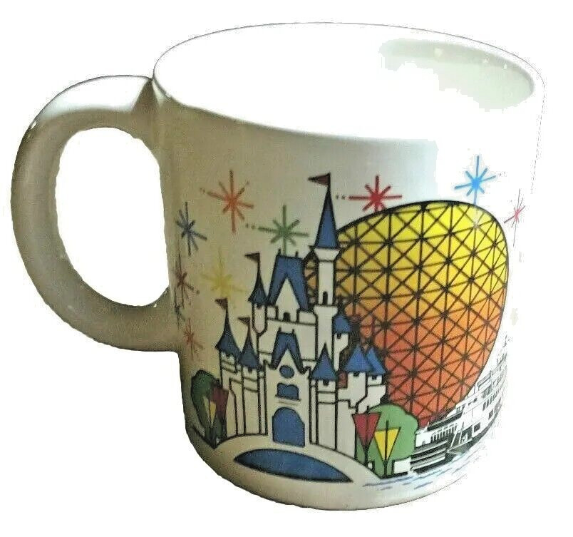 Walt Disney World Mickey Mouse Mug WDW Vintage Castle Epcot Orlando