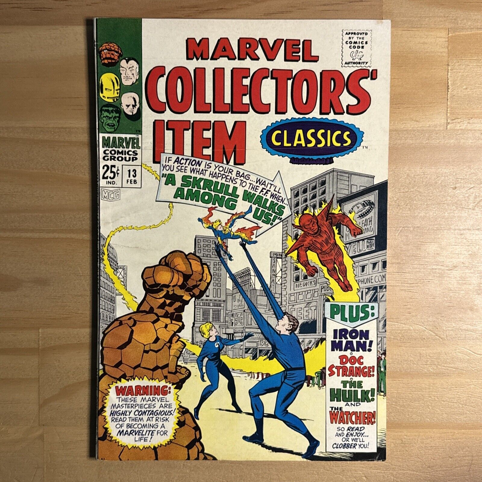 Marvel Collectors\' Item Classics #13 Marvel 1968 Silver Age