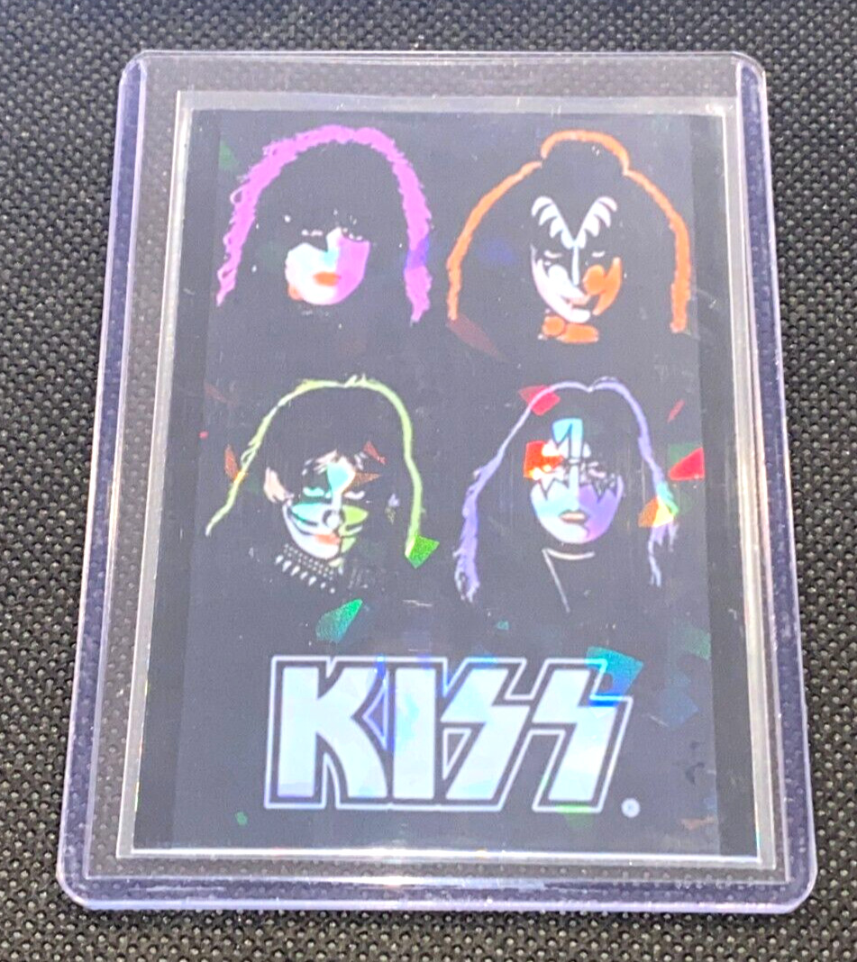 Kiss Band Faces Custom Refractor Holo Foil Collectors Card