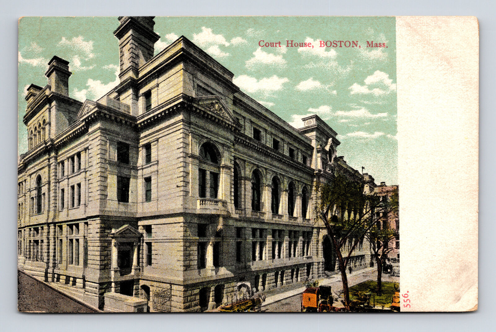 Boston Massachusetts MA Court House AC Bosselman & Co UDB Postcard