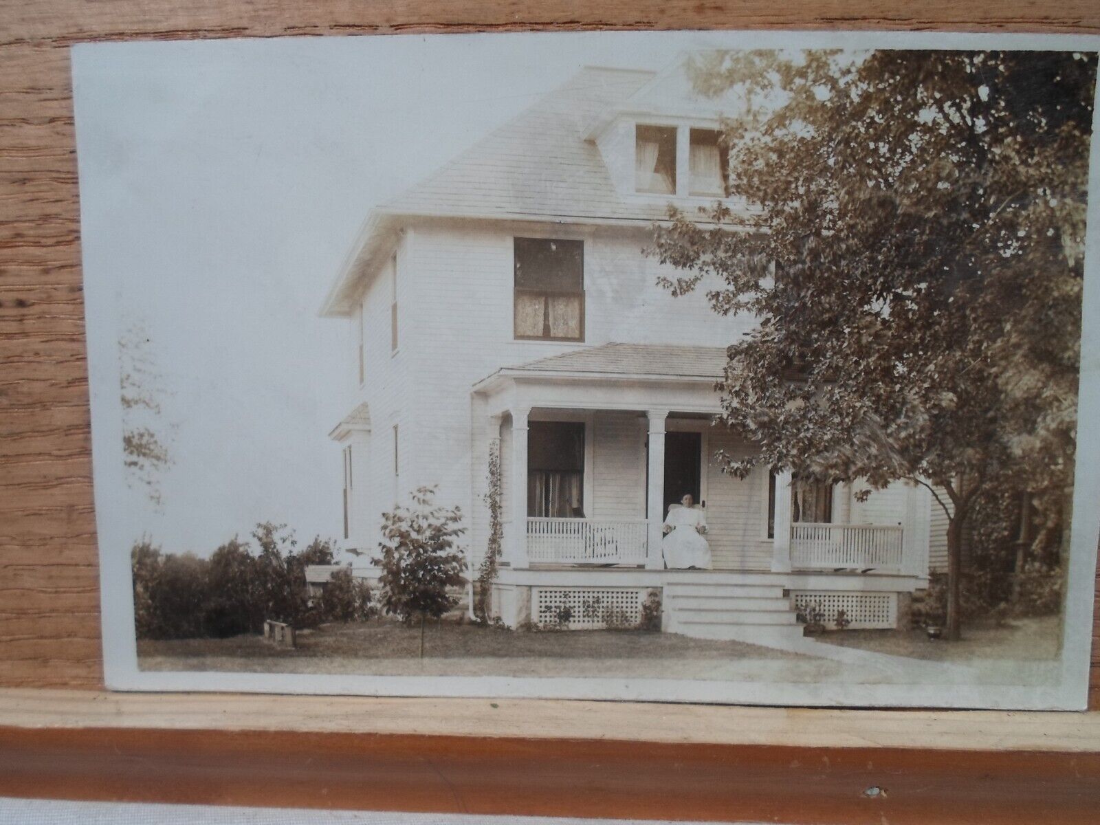 Mansfield Oh Ohio, real photo of house, early postcard  # 2