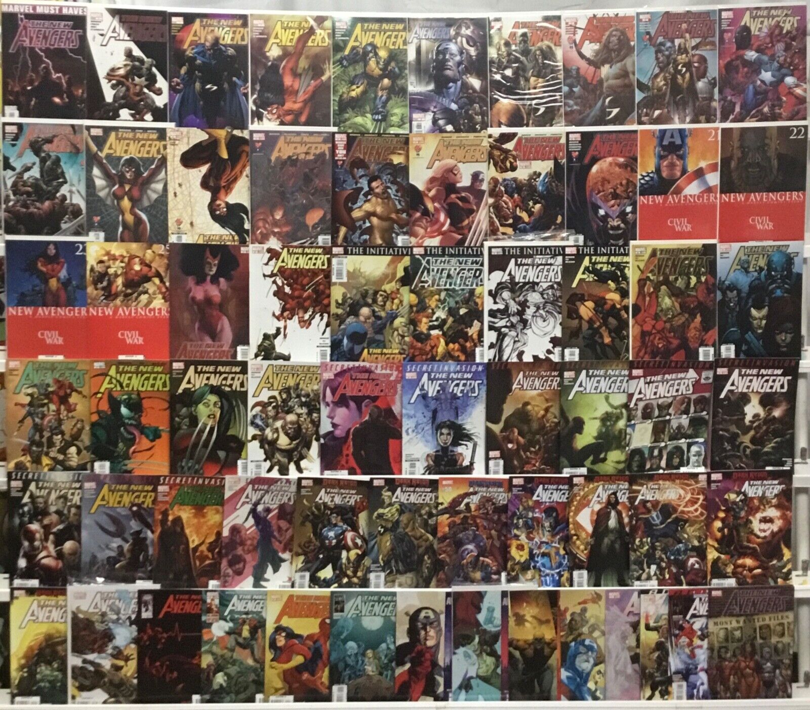 Marvel Comics The New Avengers Run Lot 1-64 Plus Annual 1-3, One-Shot - READ BIO