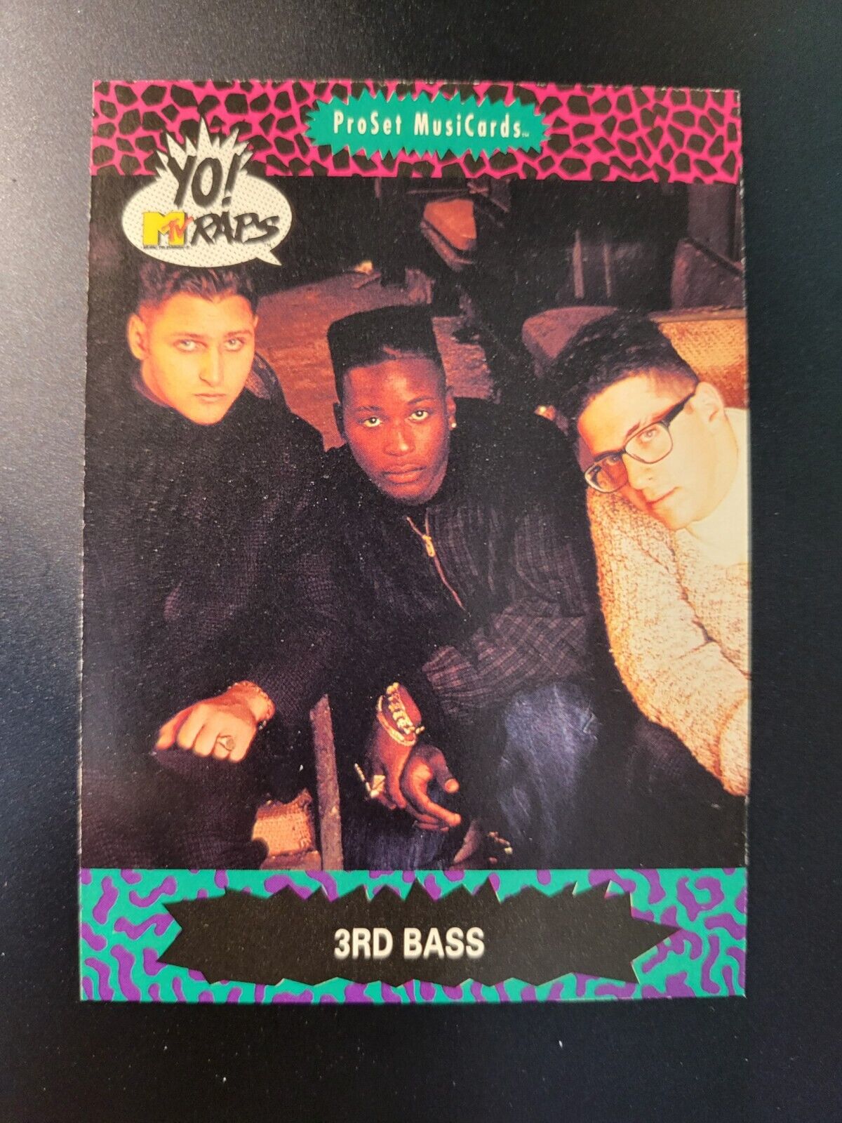 1991 ProSet MusiCards YO MTV Raps 3rd Bass RC card #79