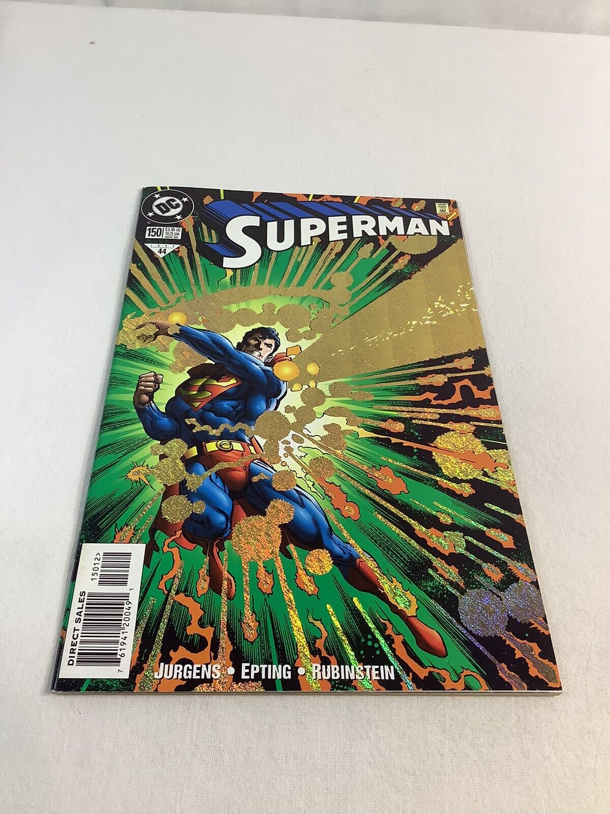 Superman #150 (2nd Series) -Holo-foil Cover Jurgens 1999.