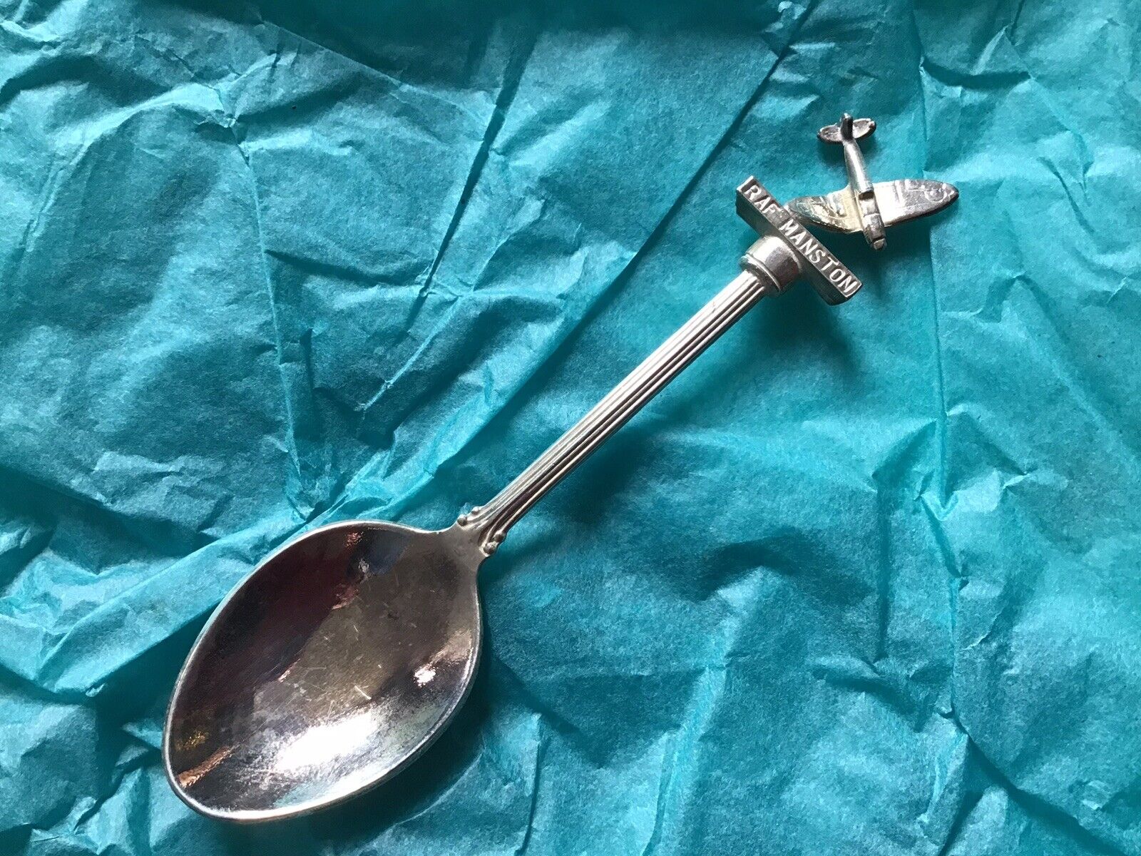Vintage RAF Manston Silver Plated Souvenir Collectors Spoon
