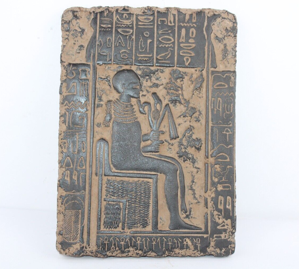 RARE ANCIENT EGYPTIAN ANTIQUE PTAH Lord of Wisdom Stella Stela (BS)