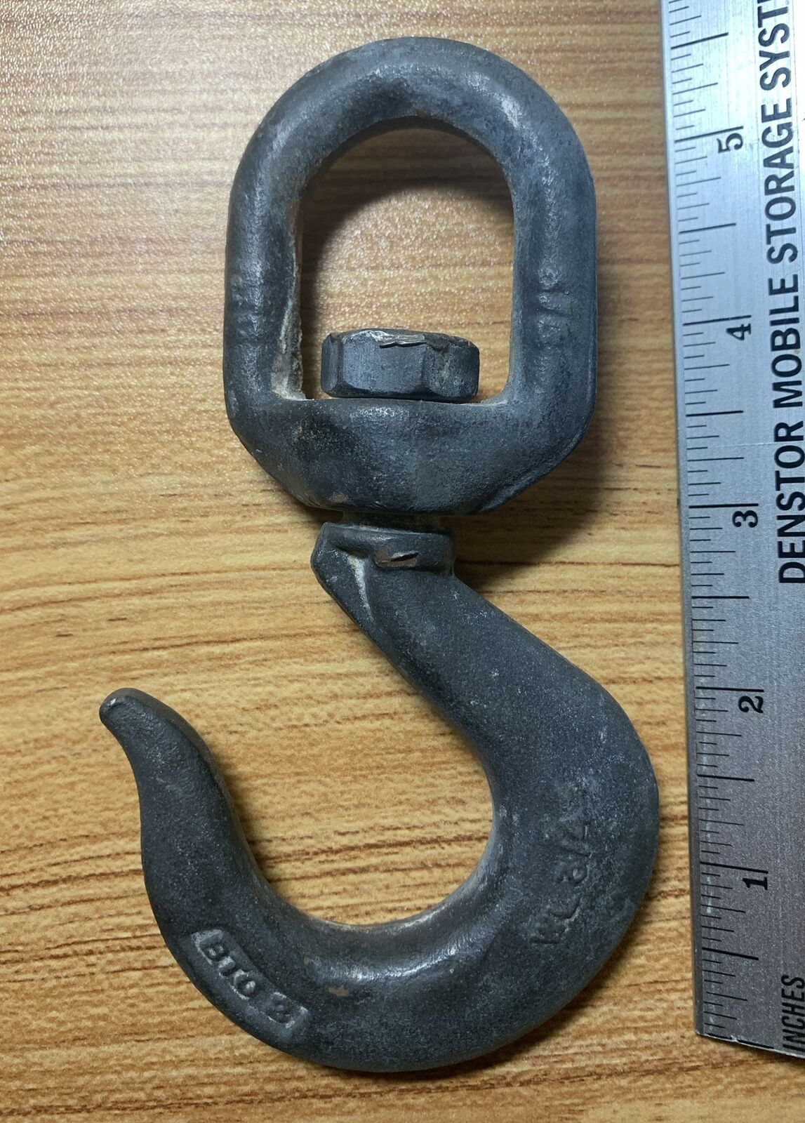 Vintage Antique Cast Iron Swivel Hook