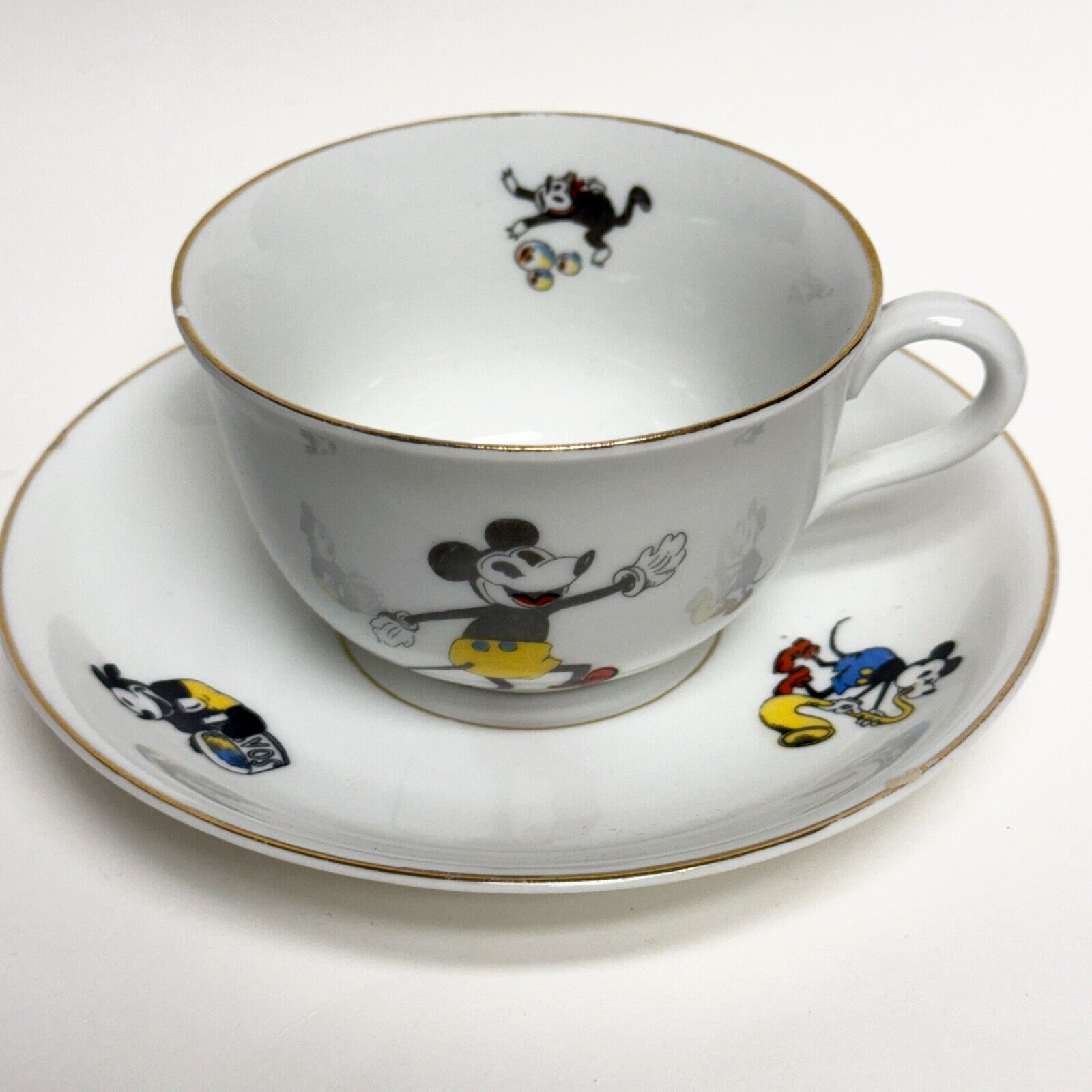 Vintage 1930s Mickey Mouse Cup and  Saucer / Walter E. Disney - Bavaria