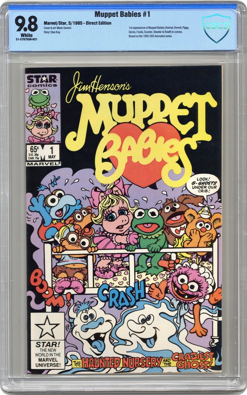 Muppet Babies #1 CBCS 9.8 1985 21-2767559-021