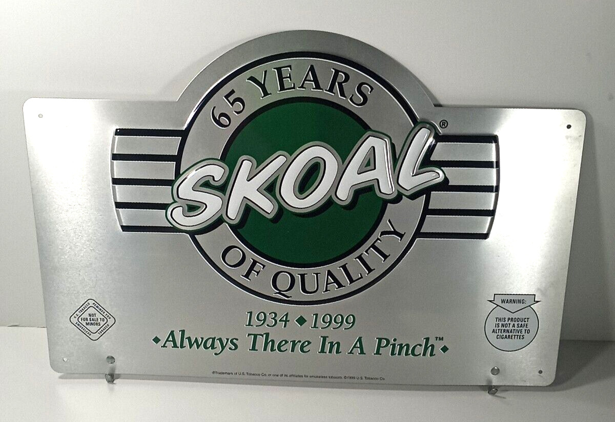 SKOAL  LIMITED-EDITION 65 YEARS OF SKOAL QUALITY SIGN:1934-1999  W/ CALENDAR