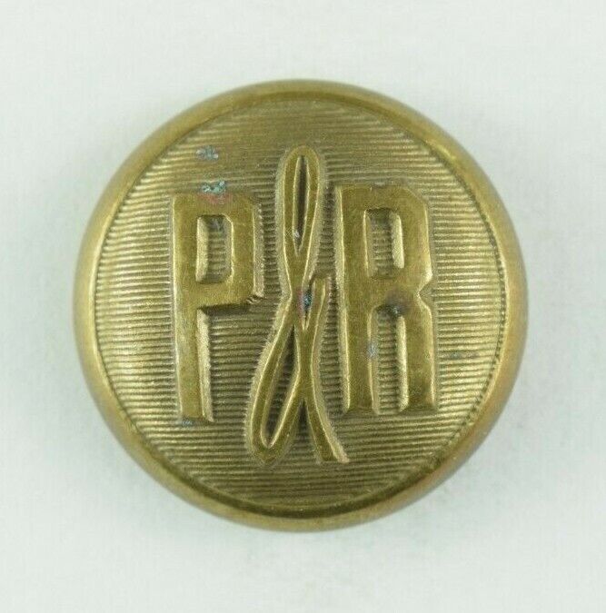 1870s-90s Philadelphia & Reading Railroad Original Uniform Button F12BM