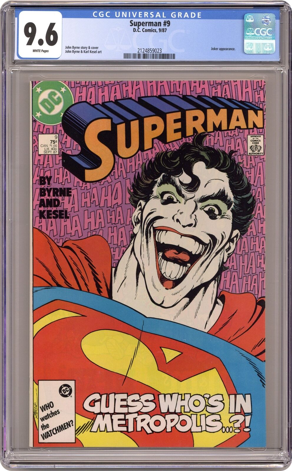 Superman #9 CGC 9.6 1987 2124859023