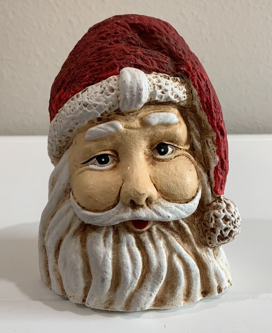 K’s Collection Polystone Christmas Santa Claus Head Figurine 4.5” H 3” W HEAVY