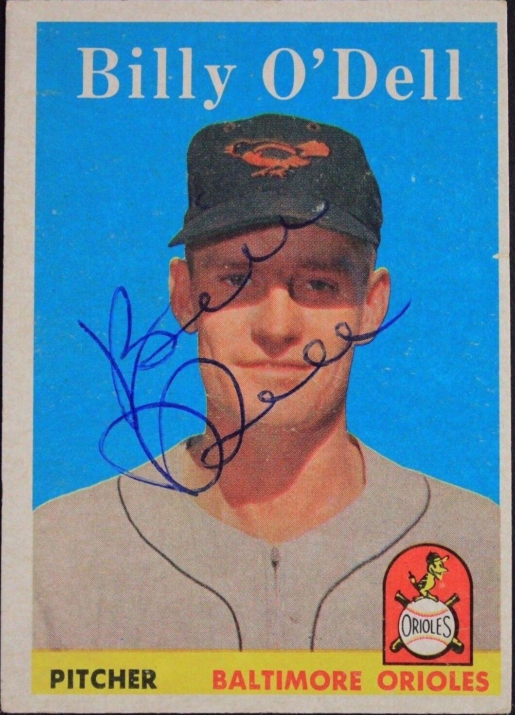 Billy O\'Dell Orioles Autographed 1958 Topps #84 Signed Card JSA Authentic