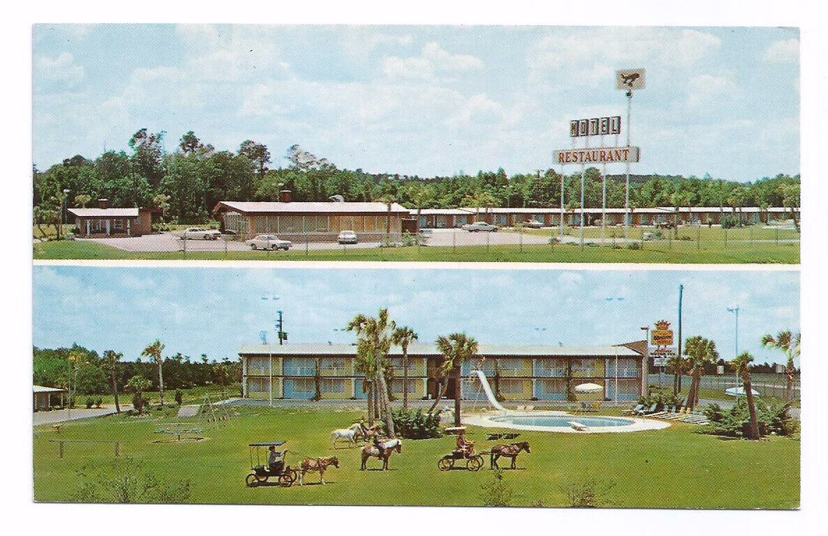Ashburn GA Postcard Georgia Motor INN Motel Restaurant
