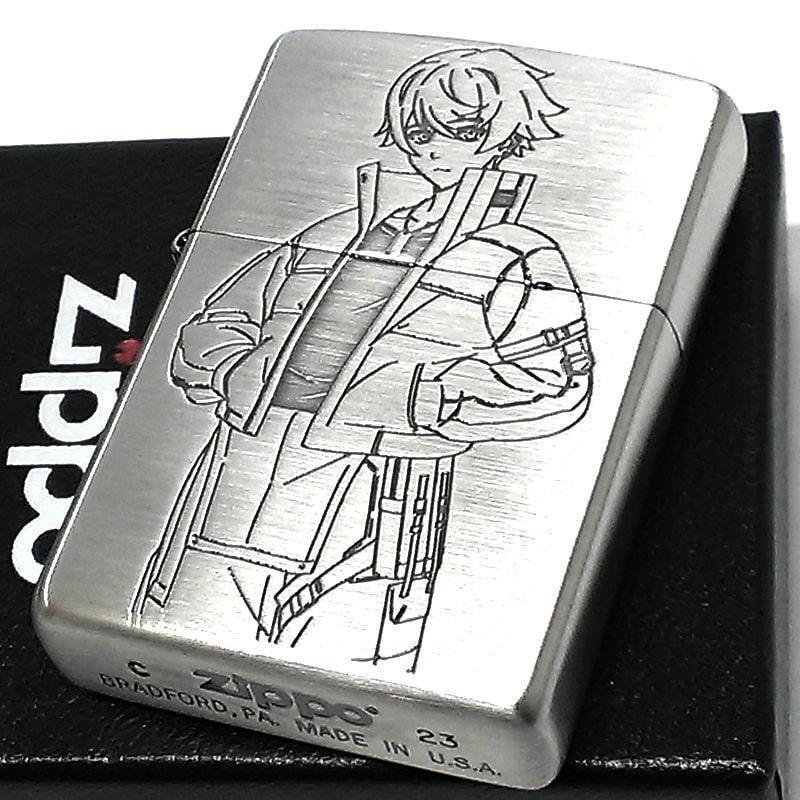 Zippo Lighter Anime Synduality Noir Kanata Silver