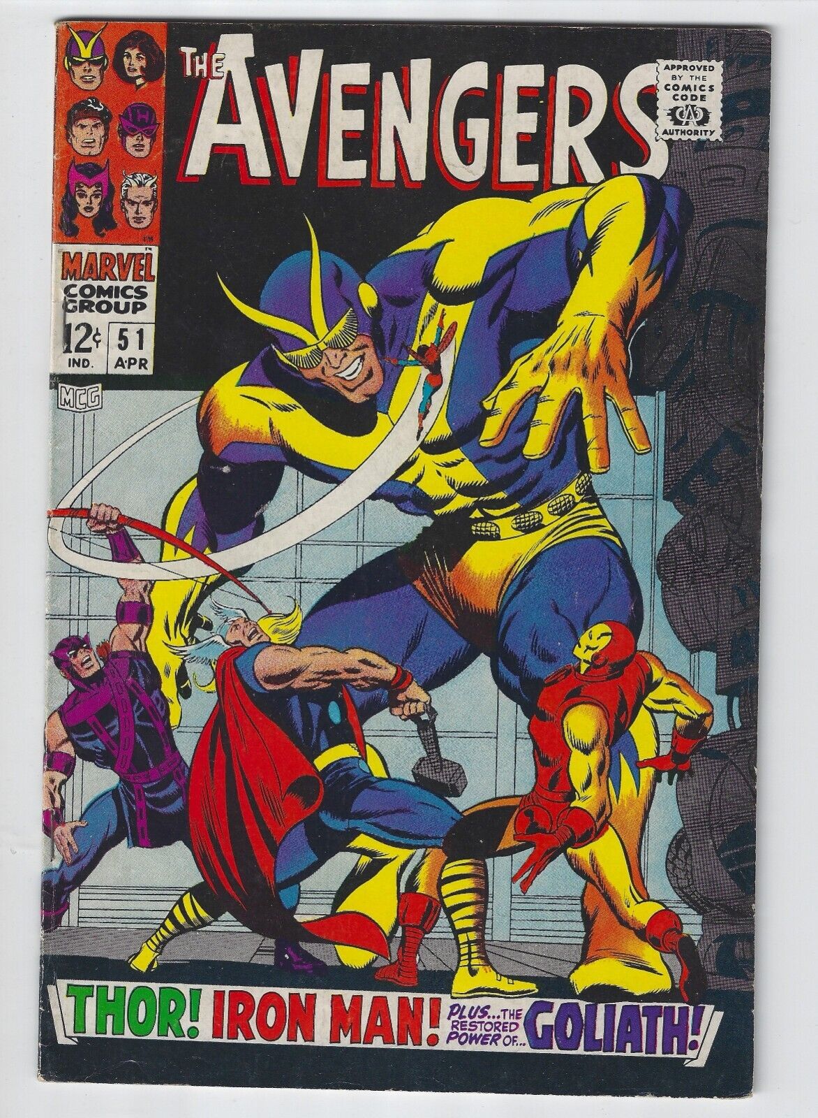 Avengers #51 1968  - Fine/6.0 -  ( 2nd Comic Shipping Free See Desc. )