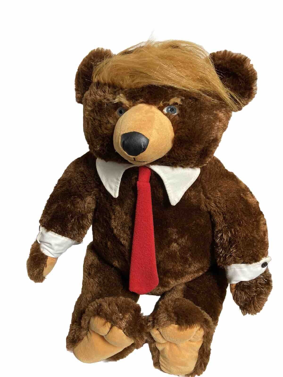 Trumpy Bear Deluxe 22” Donald Trump Teddy Bear Plush With American Flag Cape