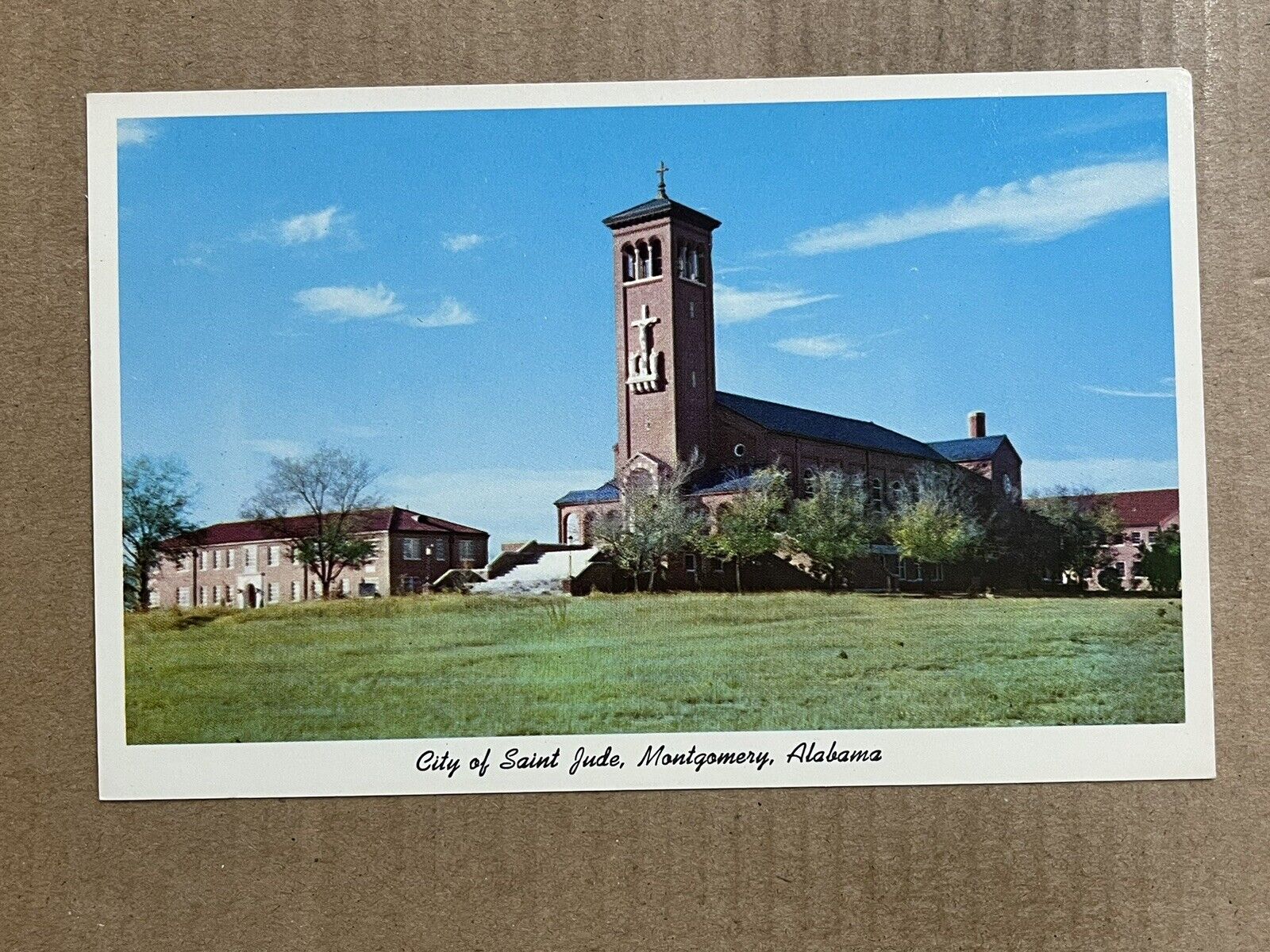 Postcard Montgomery AL Alabama City Of Saint Jude Church Rectory Vintage PC
