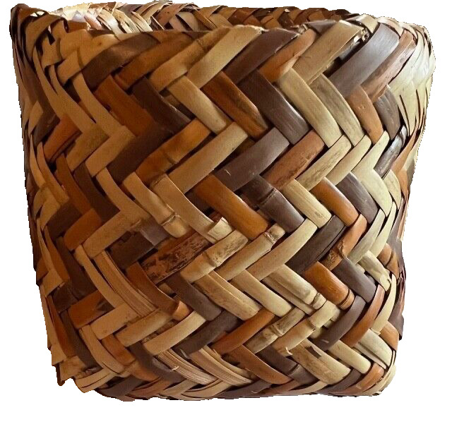 Cherokee River Cane Basket by artisan Eva Bigwitch.