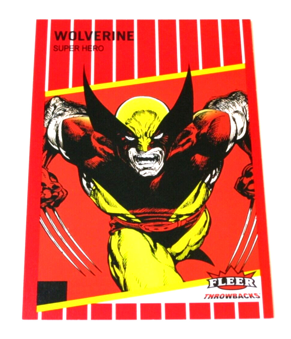 2023 Fleer Throwbacks \'89 Marvel Edition WOLVERINE Red Parallel SP #4