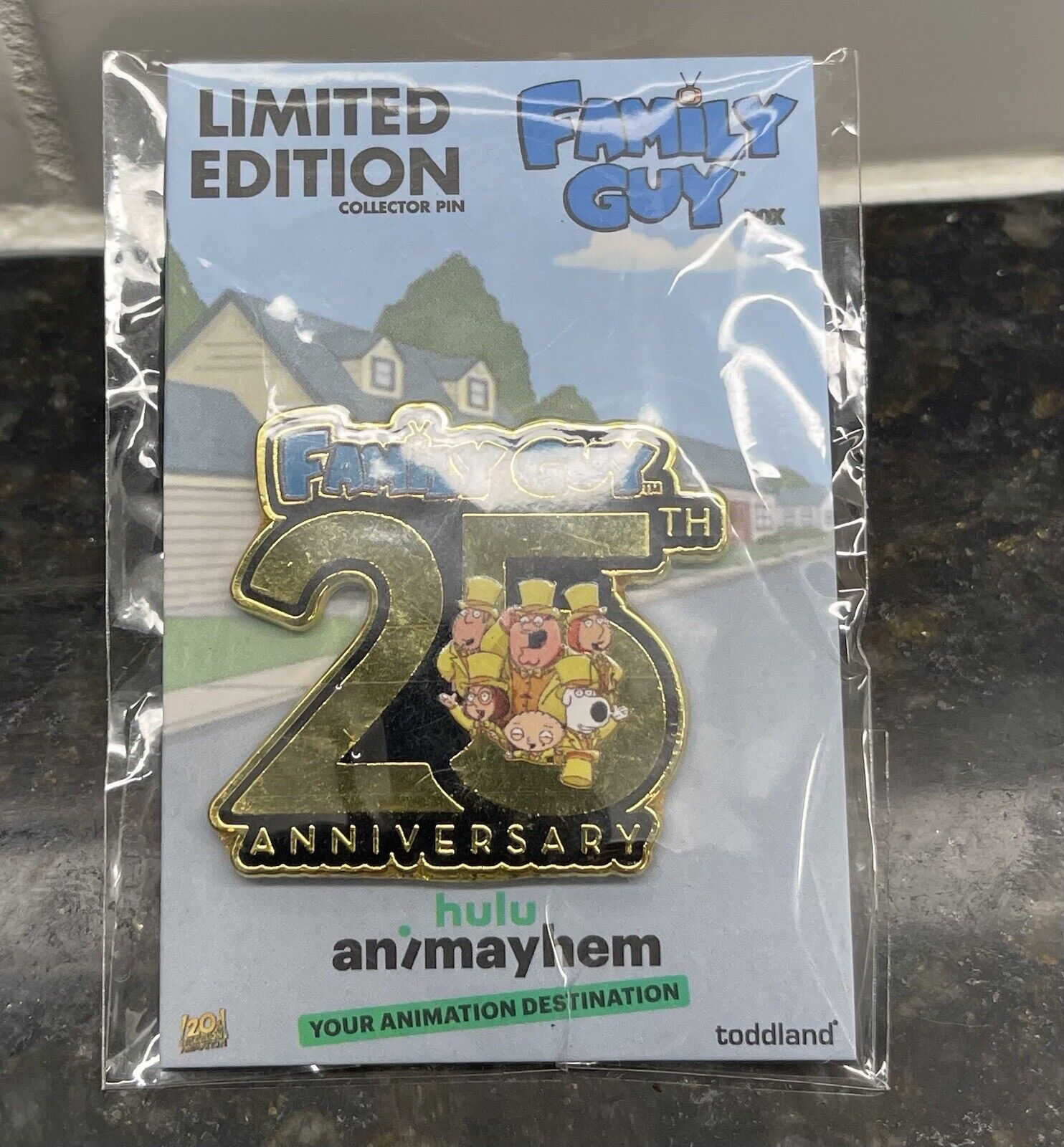 Limited Edition New Family Guy 25th Anniversary Pin