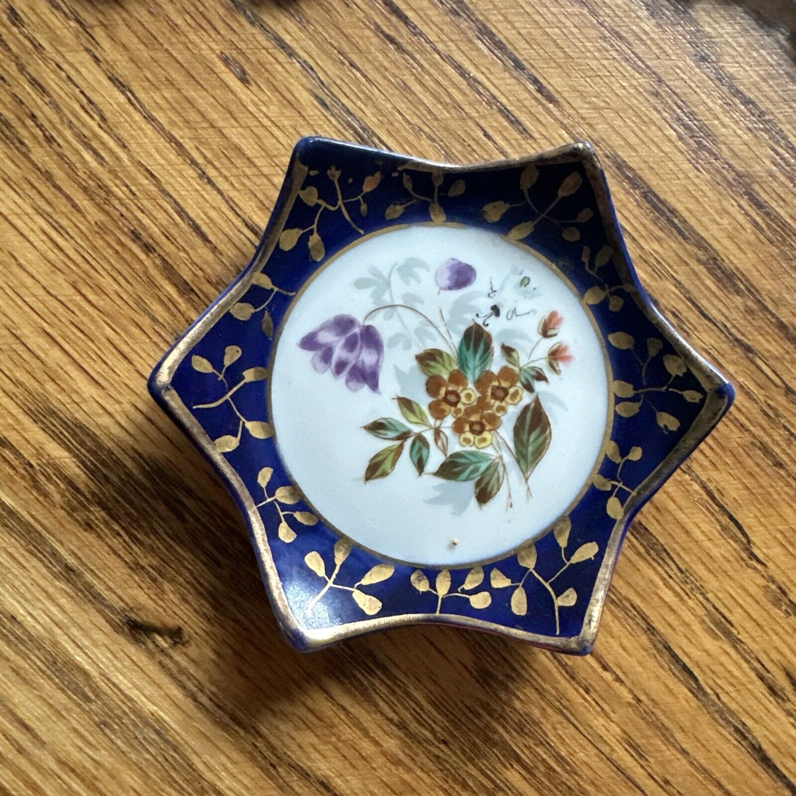 vintage Blue Japanese Small Plate