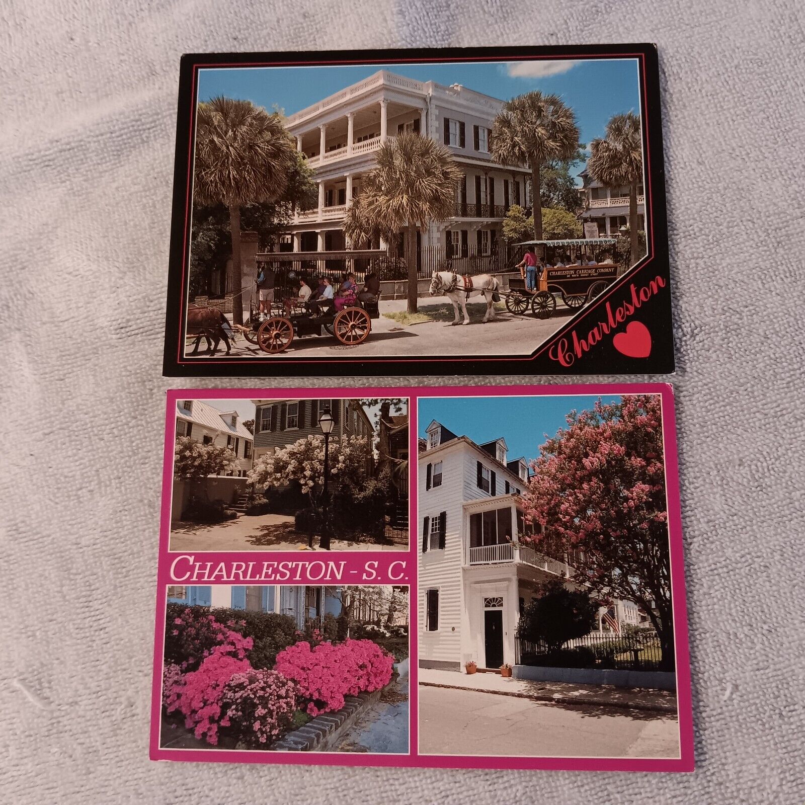 Charleston South Carolina Lot Of 2 Vintage Postcards