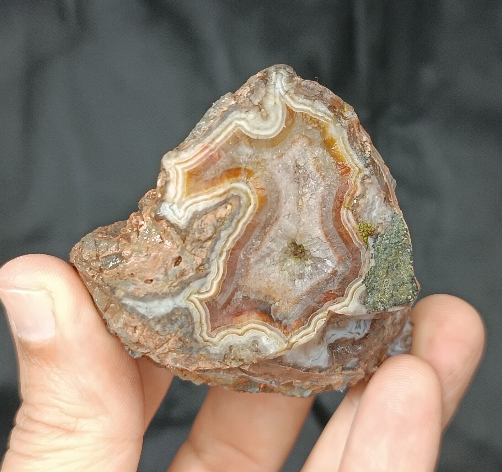 165g/0.35 lb uncut turkish banded agate stone rough,gemstone,rock,specimen