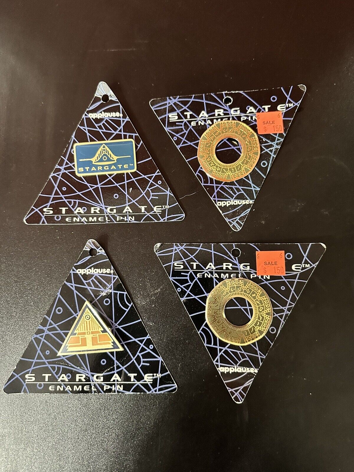 Stargate SG-1 Movie Four Enamel Pins by Applause Issued in 1994