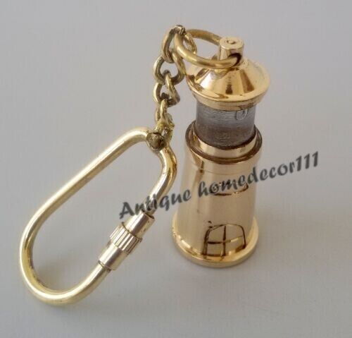 Lot of 55 PCS Antique Brass Marine Light House Keychain Nautical Gift Handmade