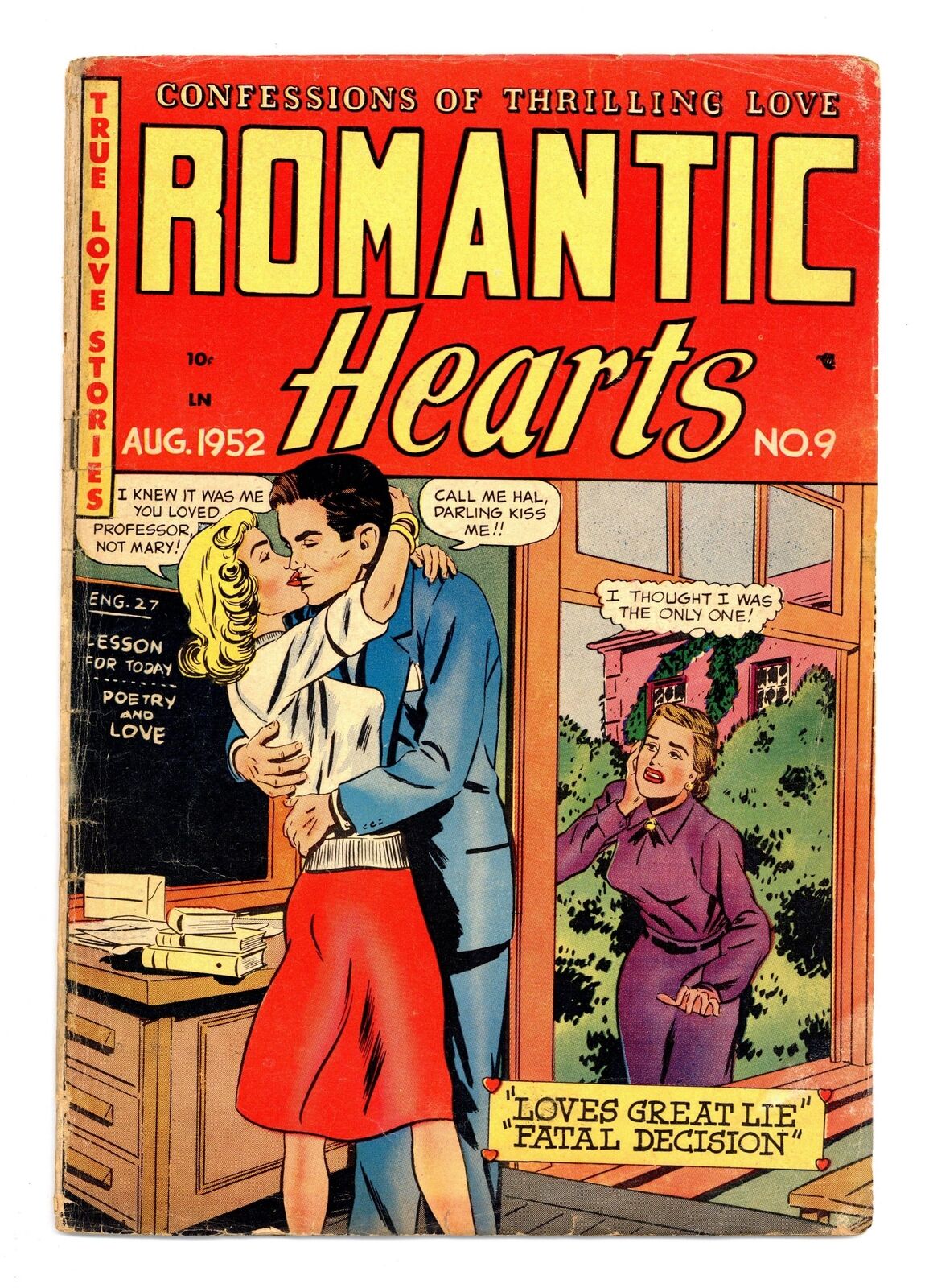 Romantic Hearts #9 GD+ 2.5 1952