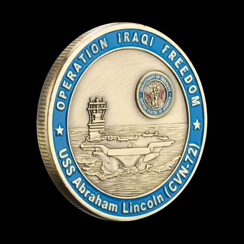 USS Abraham Lincoln Challenge Coin - Excellent Gift -  US to US