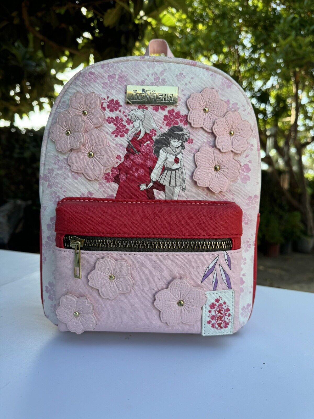 Inuyasha Mini Backpack Inuyasha Kagome Cherry Blossom Bioworld - Used Once