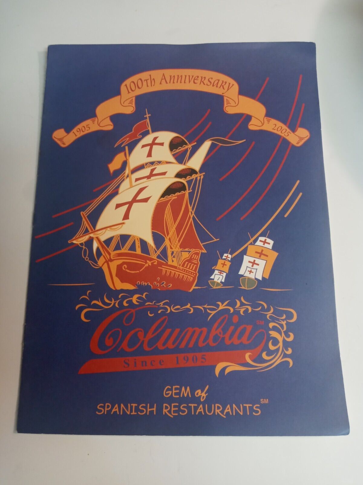 2005 Columbia Gem of Spanish Restaurants Menu 100th Anniversary Tampa Florida