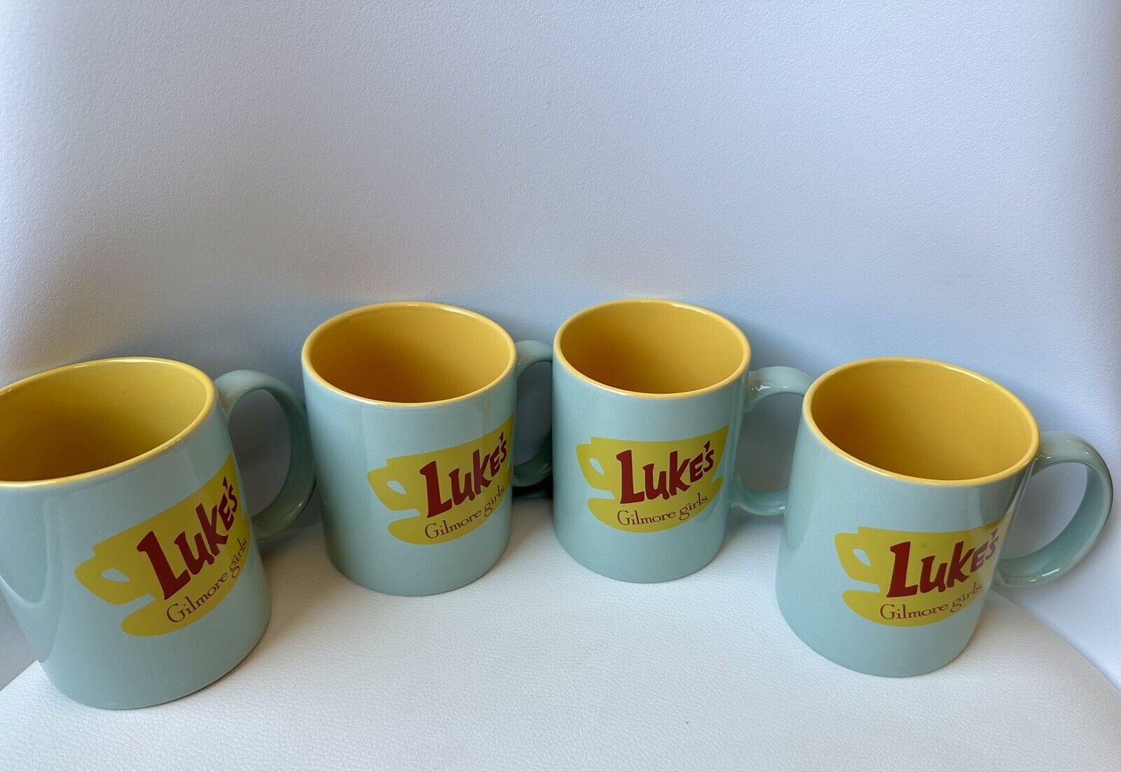 NEW 2024 Gilmore Girls Luke\'s Diner Ceramic Mugs BPA free 11.5 oz (Set Of 4)