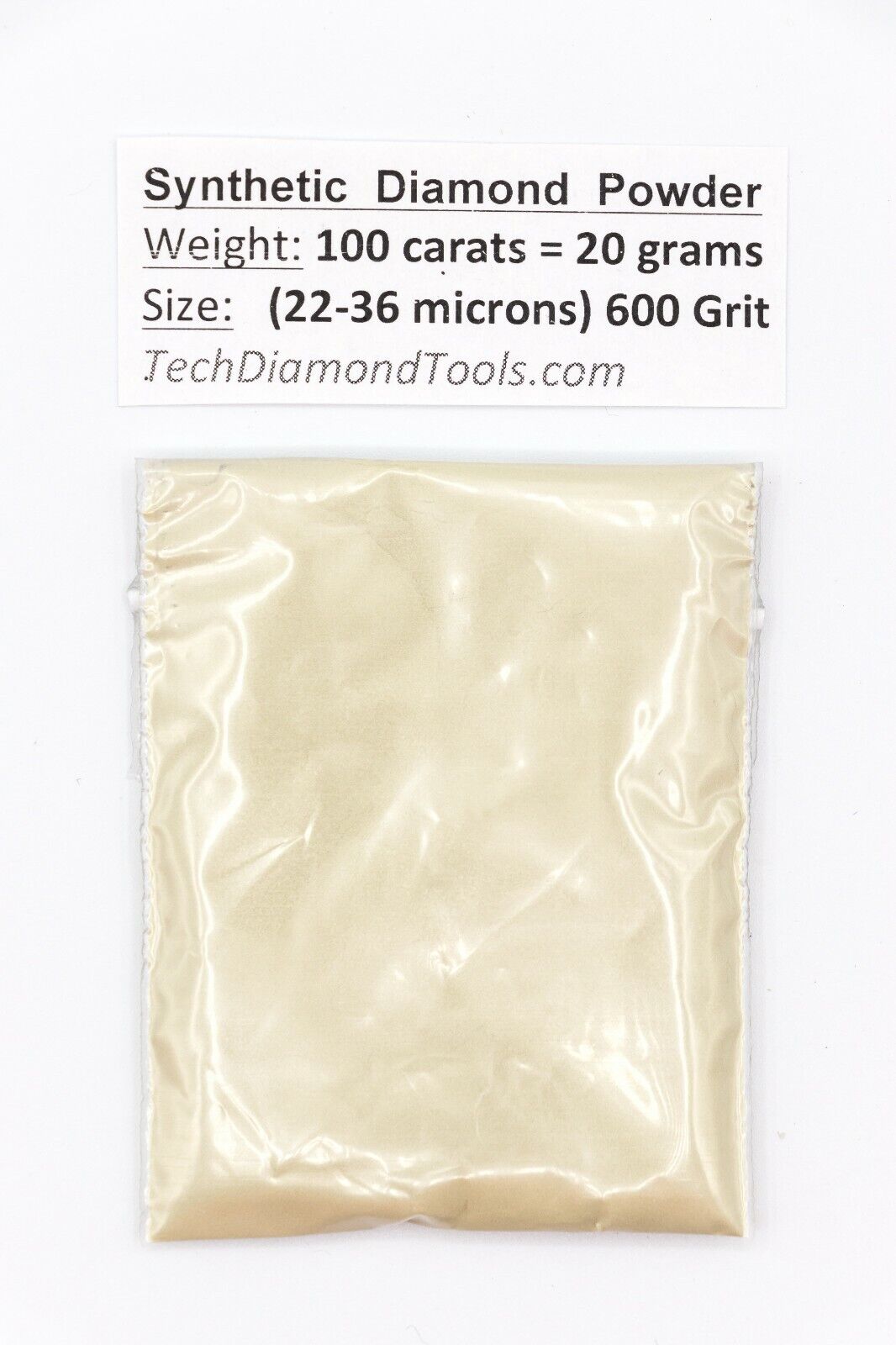 Diamond Powder Kit of 280, 600, 1.200, 3.000 Grit; Weight = 400 cts = 80 Grams