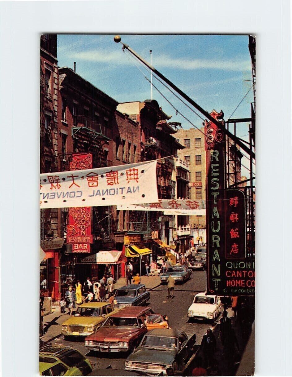 Postcard Chinatown NYC New York USA North America