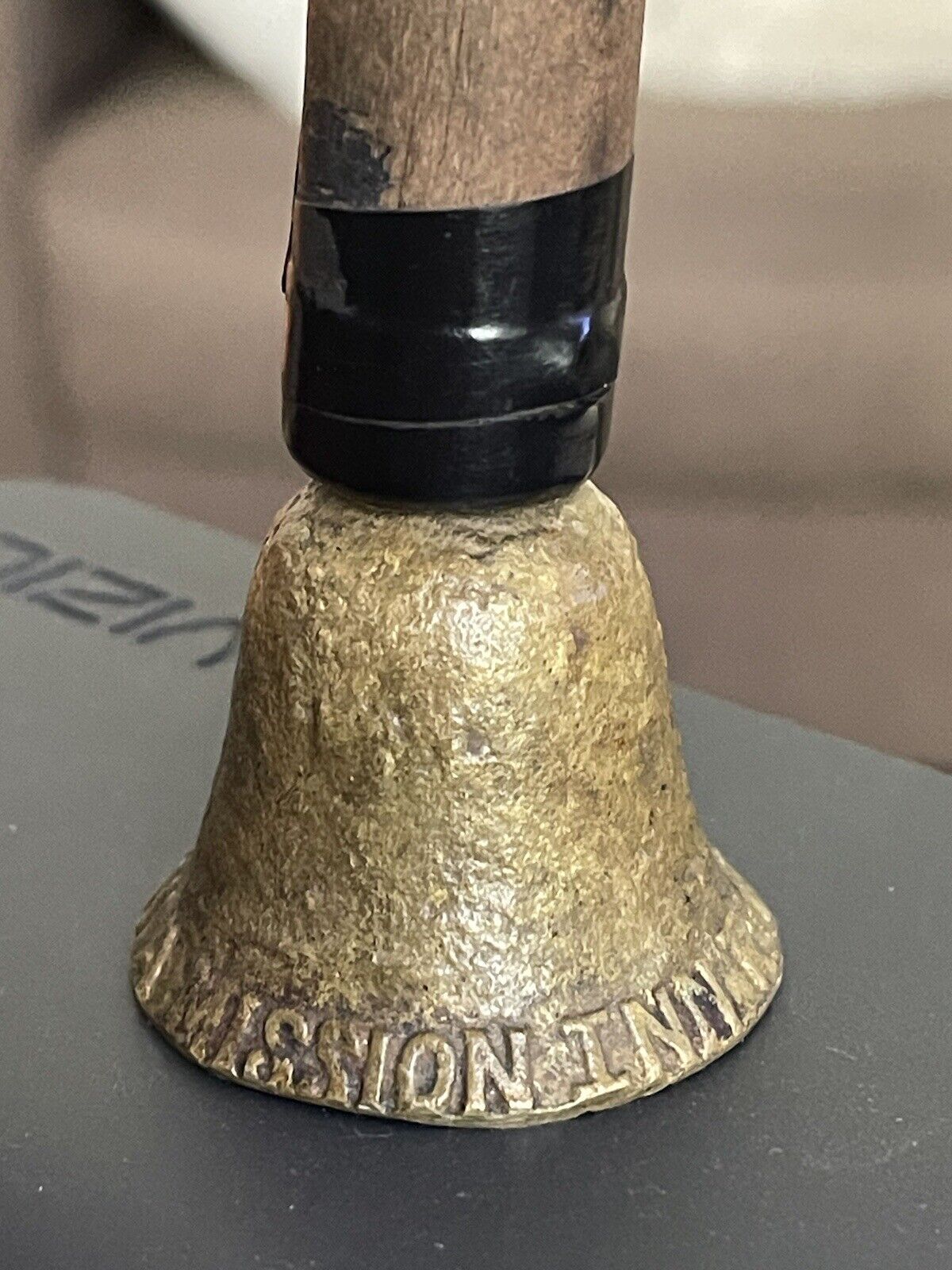ANTIQUE Mission Inn Bronze/Brass? Bell RIVERSIDE CALIFORNIA Rare 