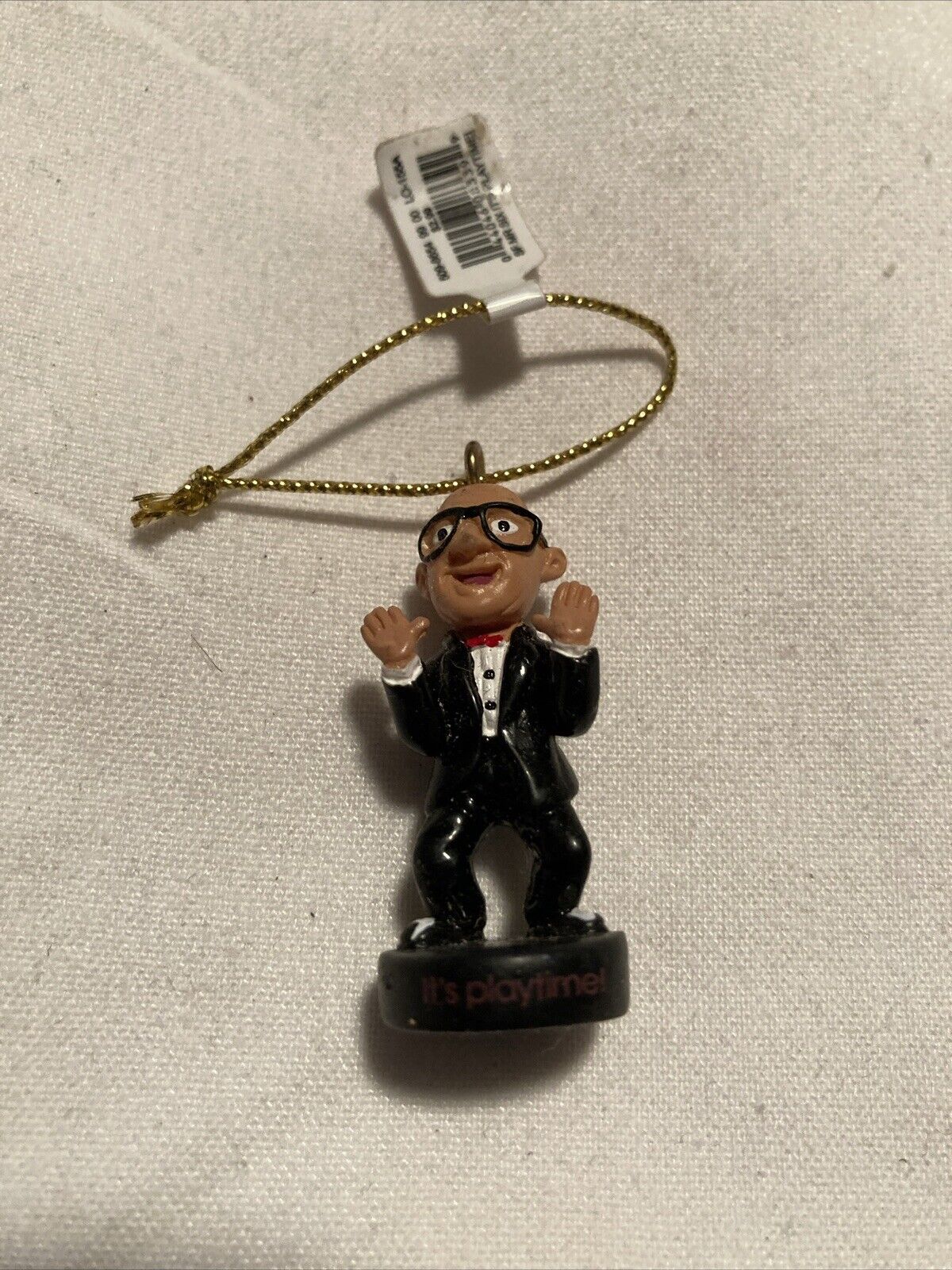 Vintage It's Playtime Mr. Six Flags Mini Ornament Figure About 2 Inches