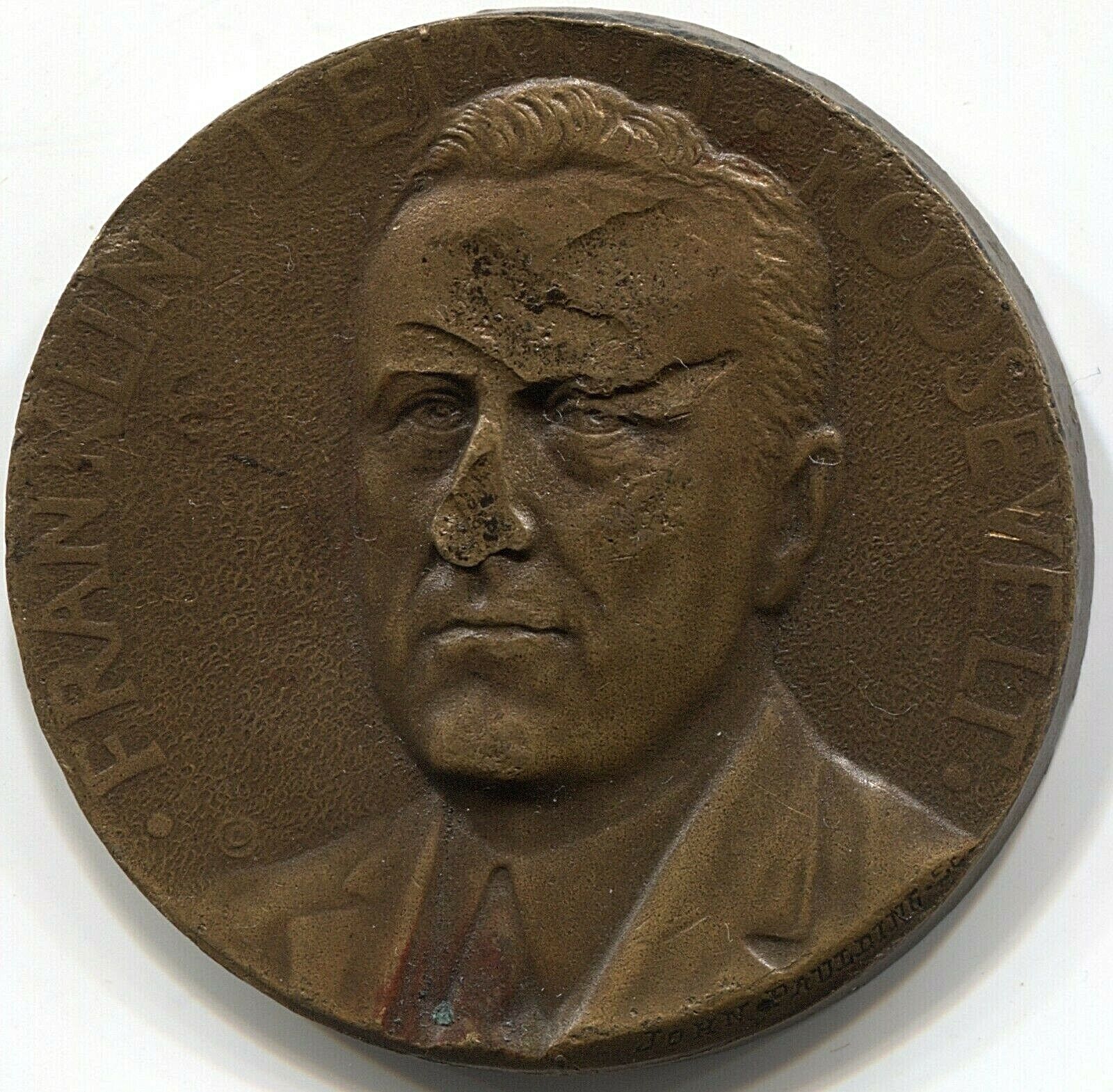 1933 Franklin D. Roosevelt Commemorative Achievement Medal  - LIT 9016