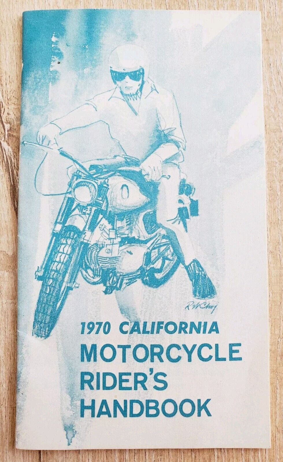 California Motorcycle Rider’s Handbook 1970 DMV Vintage Brochure