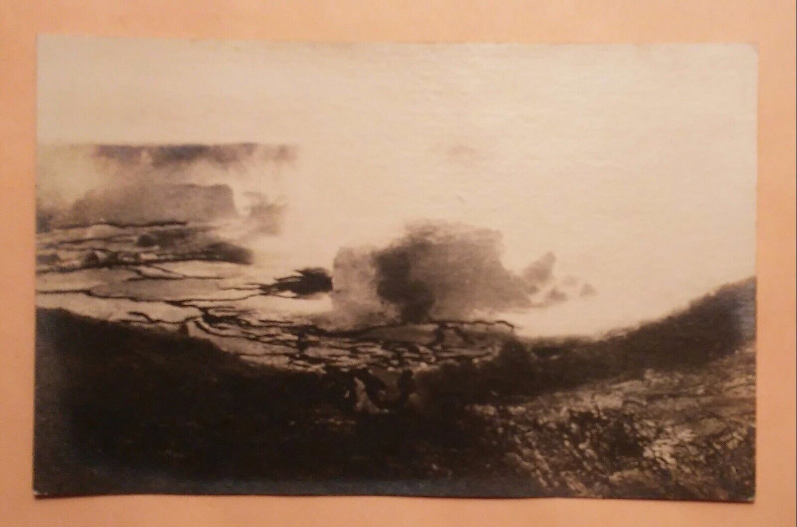 1920\'s Kilauea Lava TH Hawaii National Park AZO RPPC