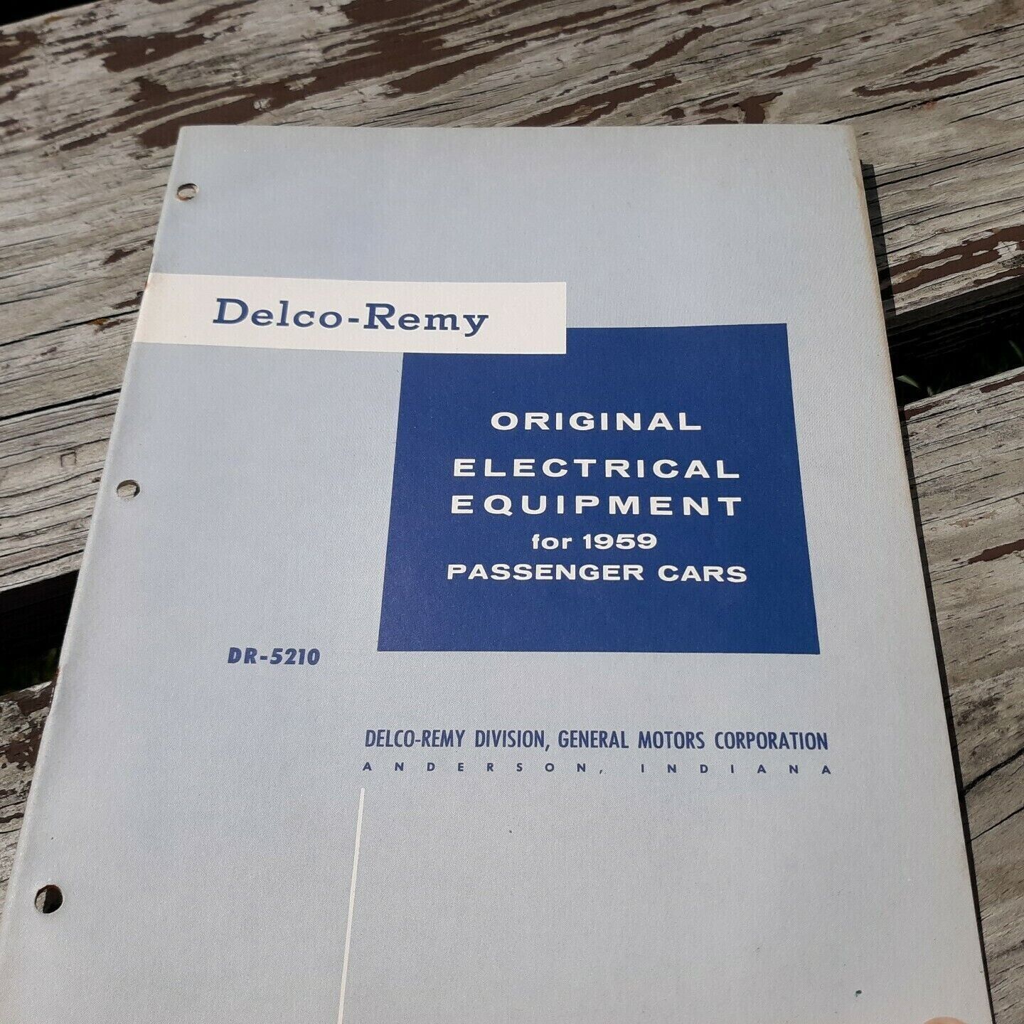 Delco Remy Original Electrical Equipment 1959 Parts Book DR-5210 Passenger Cars