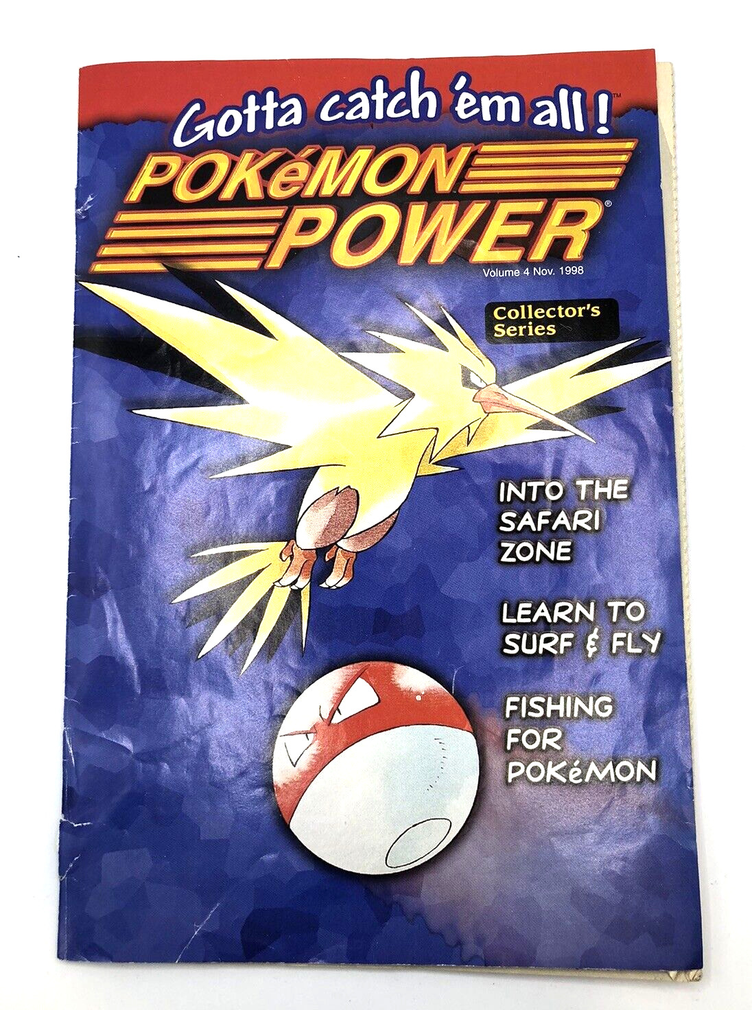 Vintage Pokemon Power Gotta Catch ‘Em All Collectors Series Nov 1998 Vol 4