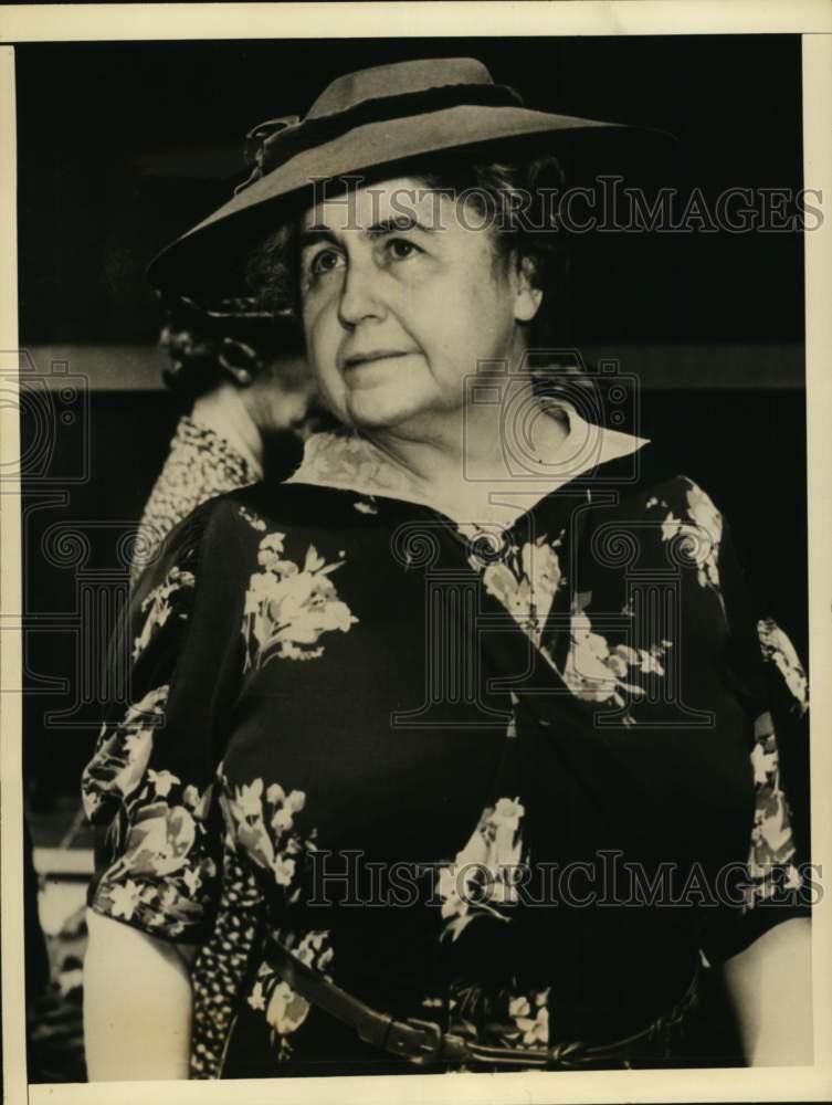 1938 Press Photo Mrs. Woodrow Wilson, Widow Of Late President, In New Orleans