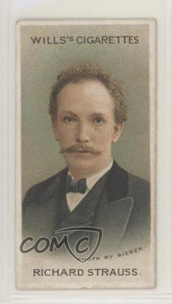 1911 Wills Musical Celebrities Tobacco Richard Strauss #46 7xr