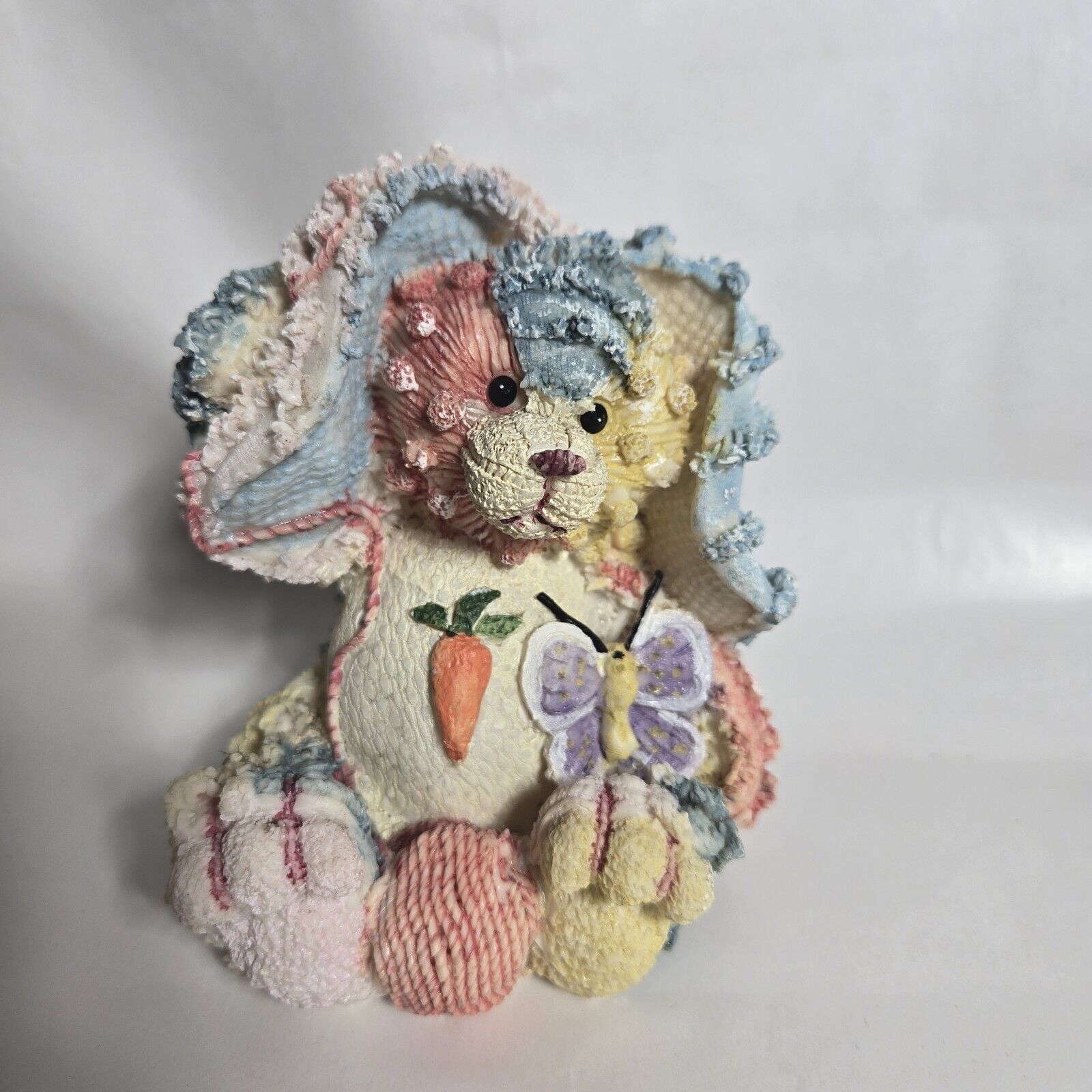 K’s Collection Rabbit Figurine Easter Resin Bunny Rabbit Multicolor Collectible 