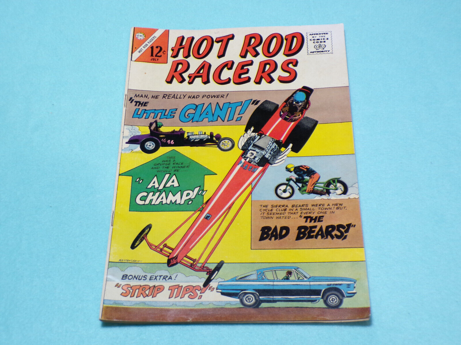 1966 Charlton Comics, Hot Rod Racers Vol. 1 Number 9. VG to Fine